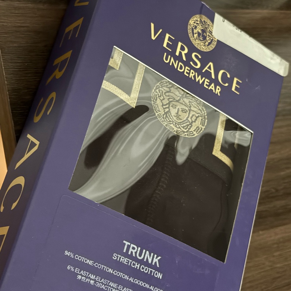 Versace Black and Gold Trunk Underwear